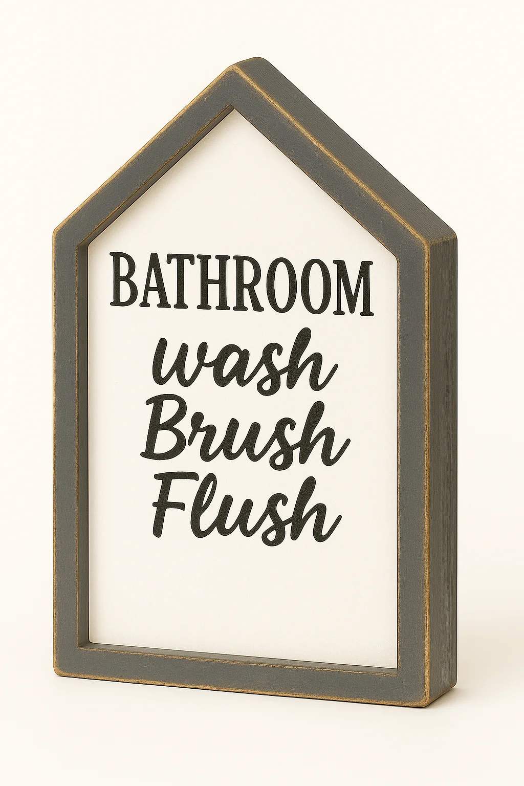Bathroom Rules House Sign