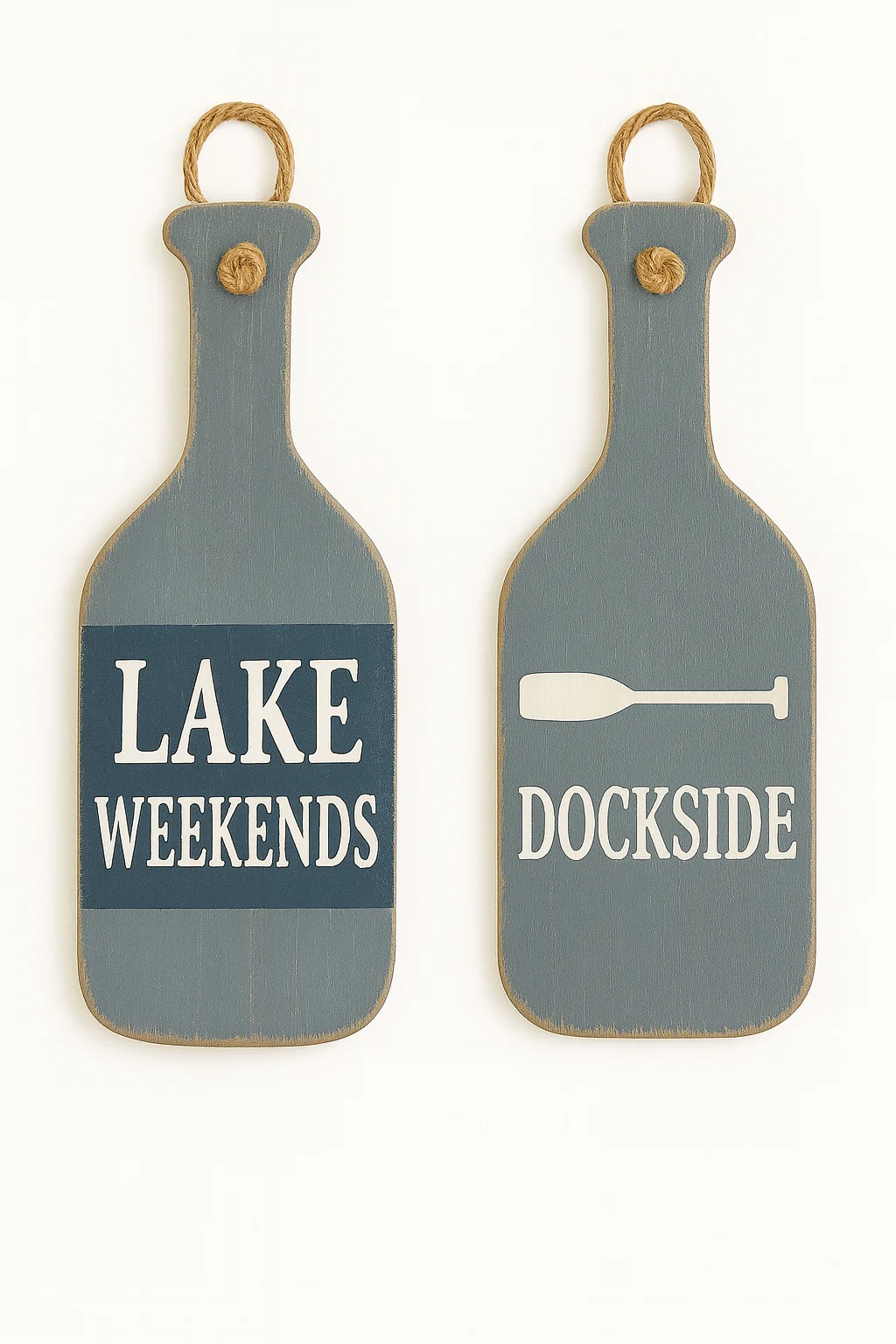 Nautical Bottle Paddle Wall Decor (Set of 2)