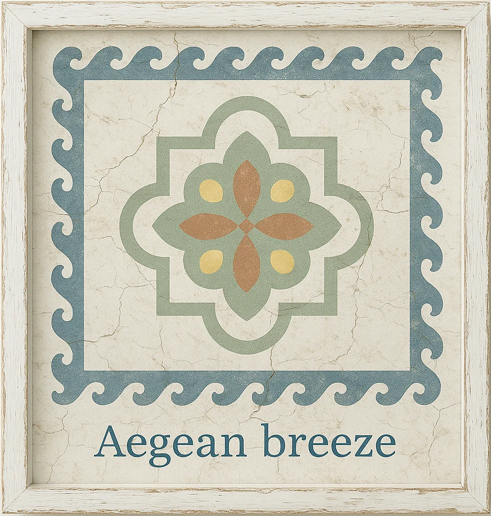 Mediterranean Tile Style Wall Art – Aegean Breeze