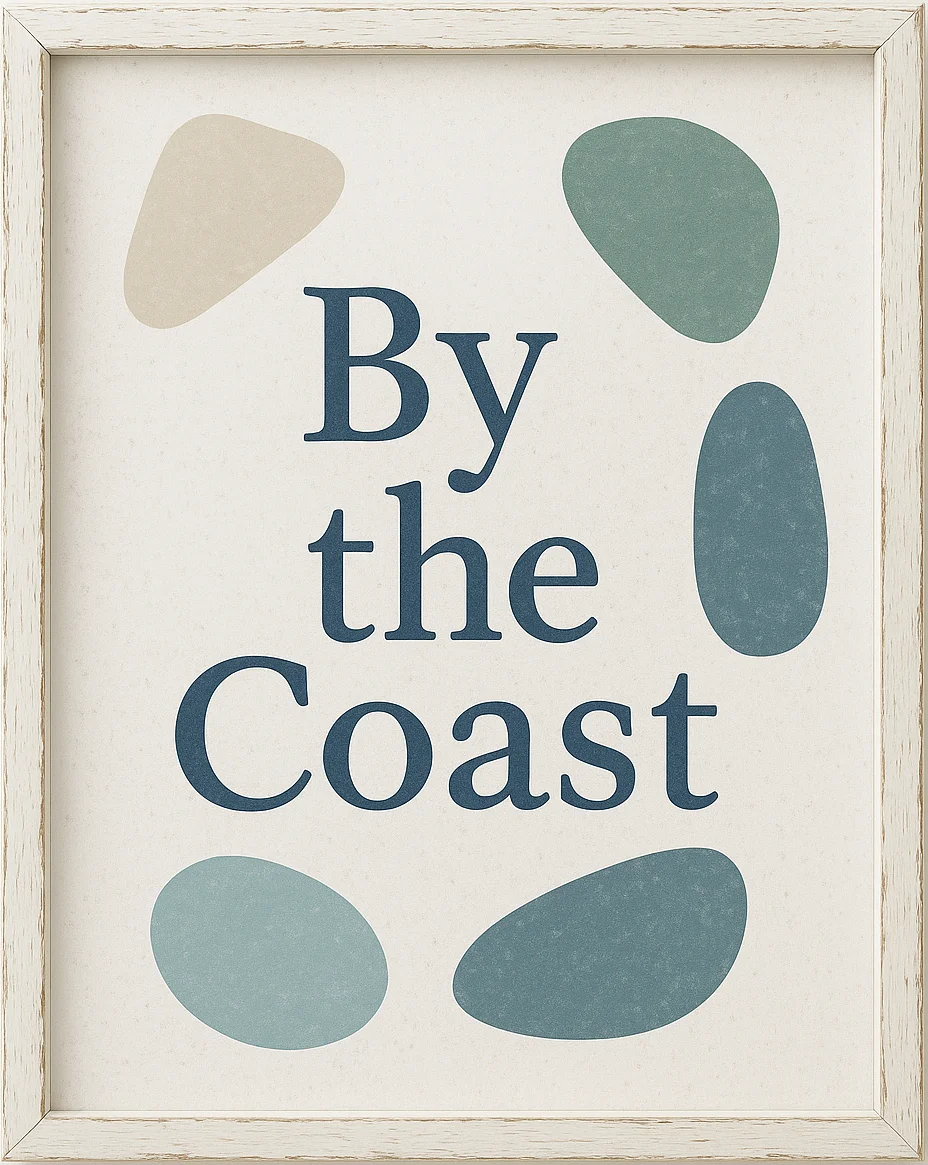Coastal Pebble Style Wall Decor