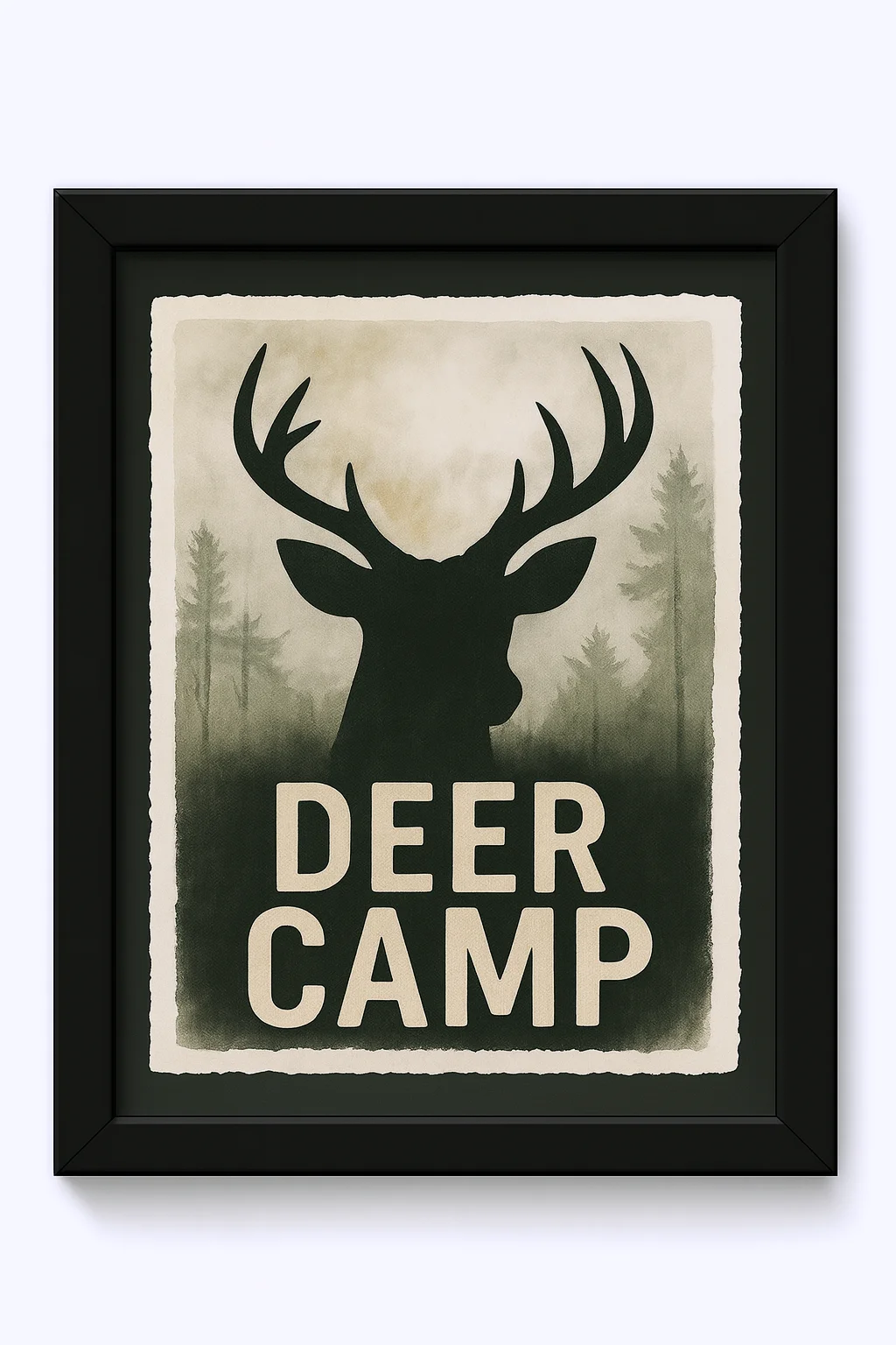 Deer Camp, Bear Country, Duck Hunting Framed Print