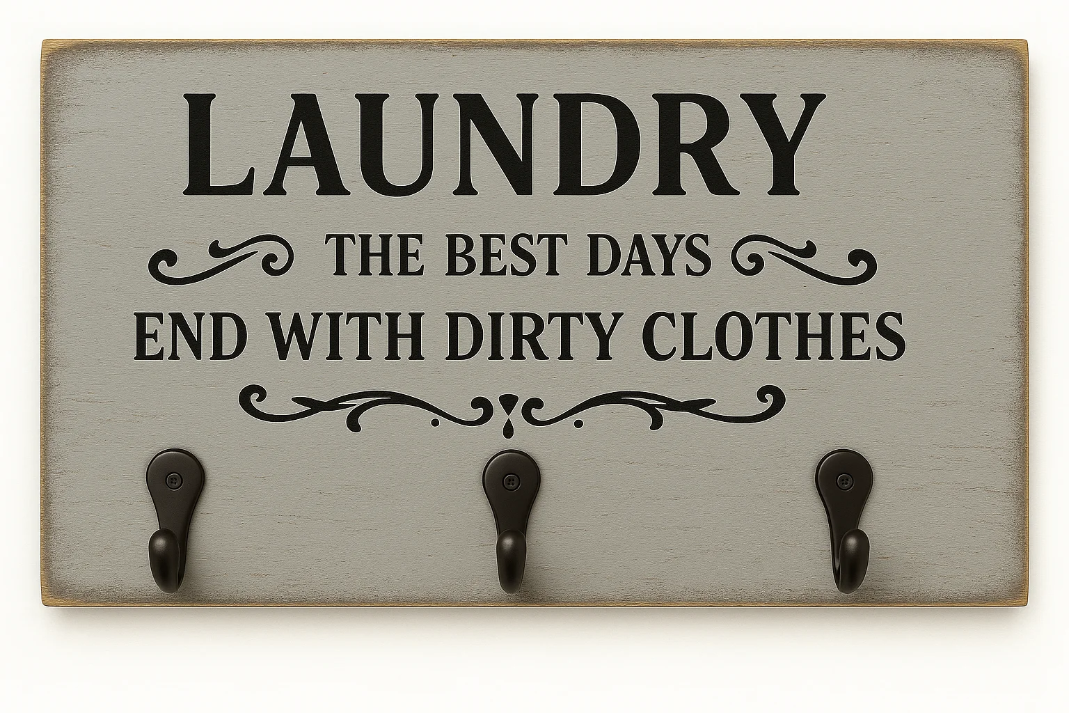 Laundry Quote Hook Plaque