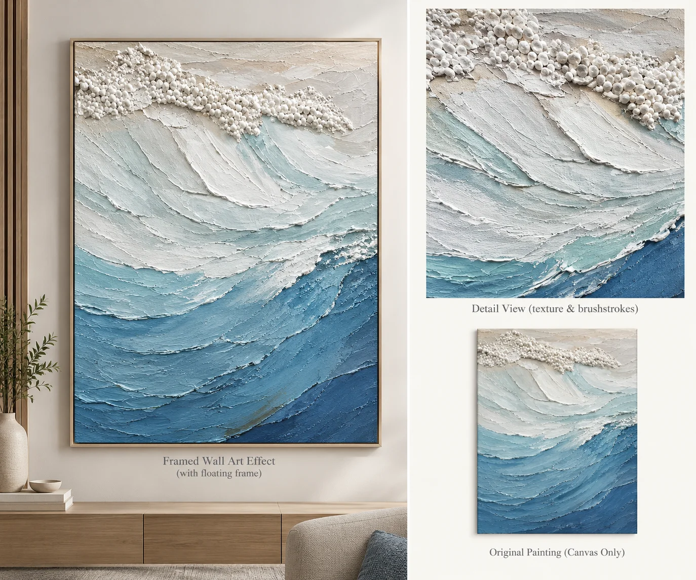 Ocean Waves Canvas Oil Painting